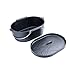 Produktbild SANTOS Gusseisen Kastenform oval - Schmortopf für Außenküche - 42x23x31cm Feuertopf - Backform, Kochtopf - Camping, Feuer, Backofen, Kugel-/Gasgrill