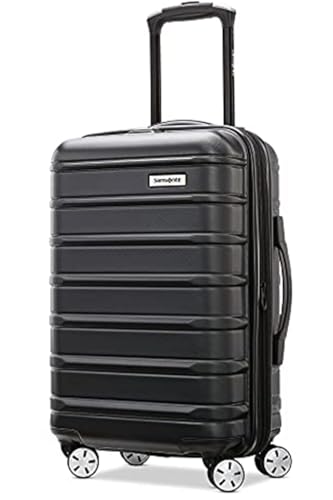 Image of Samsonite Omni 2 Hardside 2 Piece Set - Includes Global Carry-On & Large Checked Suitcases - 360 Dual Spinner Wheels - Integrated TSA Lock & Expansion - Amazon Exclusive - Midnight Black