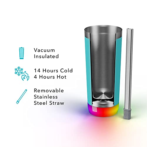 Hidrate Spark Pro 20Oz Insulated Stainless Steel Bluetooth Smart Tumbler, Sea Glass #TOP3