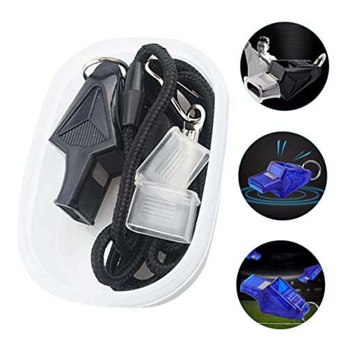 Set de silbatos deportivos portátiles Yardwe con cordón miniatura 7