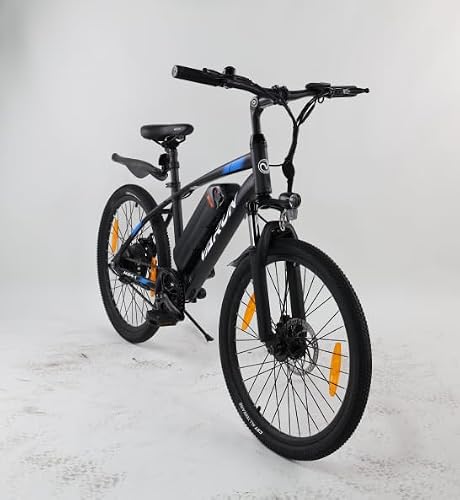 VARUN 24" Electric Bike with 36V Removable Battery, 250W Motor, 1 Speed Gear, 4 Riding Modes, Range Up to 45 KM, Electric Mountain Bike for Adult - Image 6