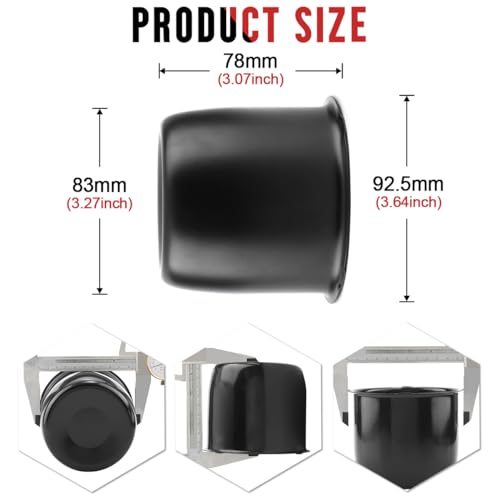 3.27 Stainless Steel Wheel Center Caps Push Through