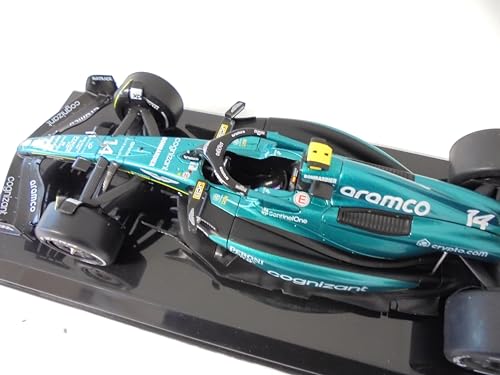 Carro a escala 1:24 Aston Martin AMR23 Fernando Alonso 2023 miniatura 7