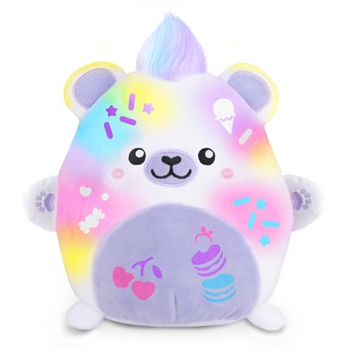 Canal Toys Airbrush Plush Kawaii Squish Bear: Includes Plush Bear, Airbrush Set and Stick on Stencils; Color and wash and Repeat; Create Your own Style by Canal Toys - Image 7