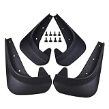 AIOFOGXC 4pcs Coche Frente Trasero Mudguardia Splash Guards Guards Fank Flaps Fender Fleares Splash Guards Universal Car Accesorios (Color : Black)