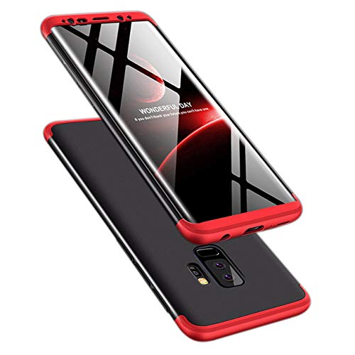 ATRAING Galaxy S9 Plus Case, 3 in 1 Ultra-Thin PC Hard Case Cover for Samsung Galaxy S9 Plus (Red+Black+Red)