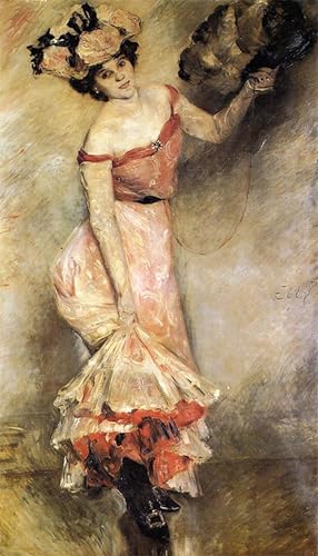 Tableau portrait d'Elly Lovis Corinth impression d'art sur toile 60x90cm
