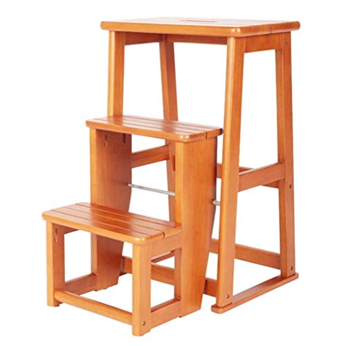 Banc portable en bois brut double usage pour ranger et grimper