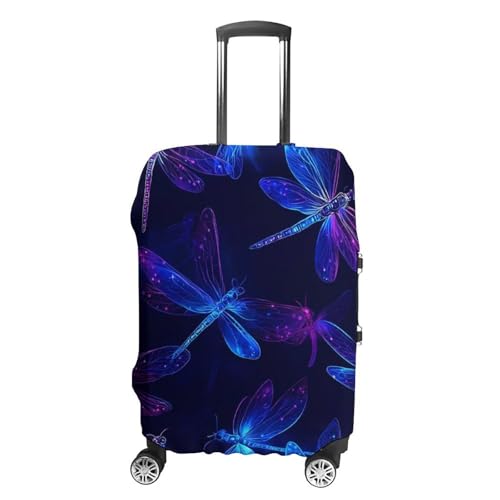 Dragonfly Travel Luggage Cover for Suitcase 19-32 Inches Elastic Washable Baggage Protector