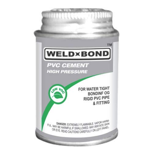 WELD BOND PVC Pipe Bonding Adhesive/PVC Solvent Cement (237 ML. Tin