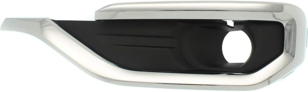 For GMC Acadia Fog Light Cover 2017 2018 2019 Driver Side | Grille | Black | Molding | w/Chrome | DOT/SAE Compliance | GM1038209 | 84142271