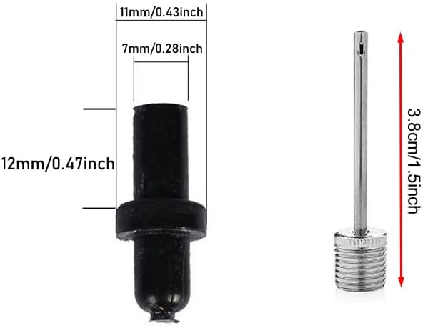 Miniatura 2 de Paquete de 30 agujas de bomba de baloncesto, adaptador de aguja de inflado de aire, kit de boquilla de válvula de inflado, repuesto para fútbol,