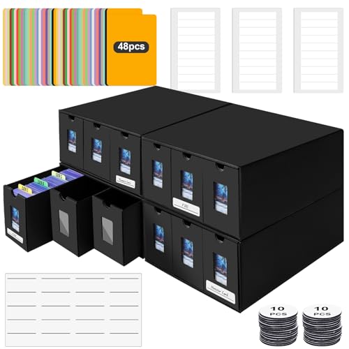 BILIPLE Deck Box para 7200+ Cartas, Caja Cartas Magic MTG TCG