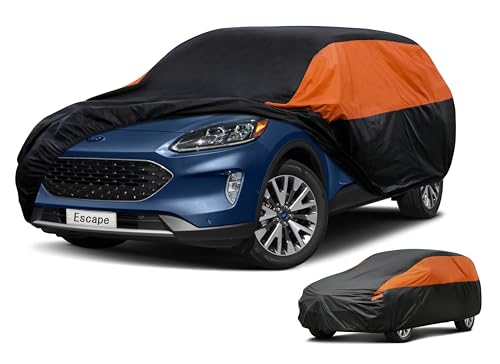 Image of GUNHYI Ford Car Cover Custom Fit Ford Escape Waterproof All Weather for Automobiles, Lightweight Full Exterior Cover Outdoor Sun UV Rain Dust Snow Wind Protection.