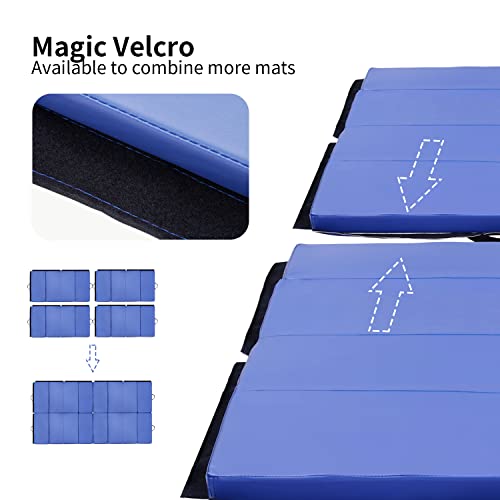 Zenova Gymnastics Mat Tumbling Mat For Kids 3'X6' Thick Gym Workout Mats Foldable Exercise Mat Floor Mat #TOP4