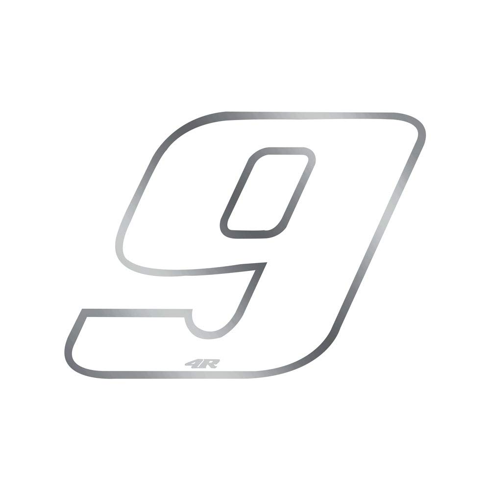 Quattroerre Racing Number 9 Anodized Mini, White