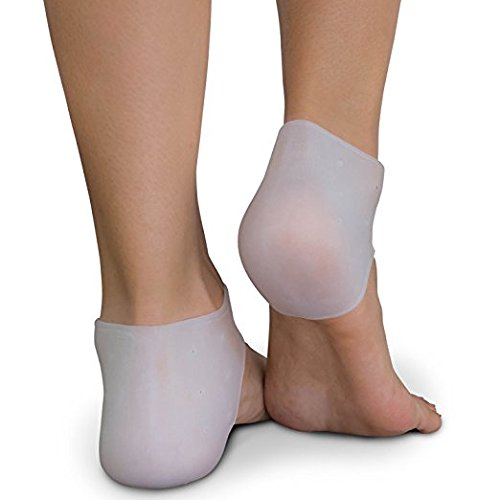 Plantar Fasciitis Treatment, Heel Pain Relief Protectors 1 pairs - Foot Inserts for Achilles Tendonitis Tendon, Spurs, Fascia Support, Sore Feet, Bruised Foot Cracked Heels for Unisex (2-No Hole)