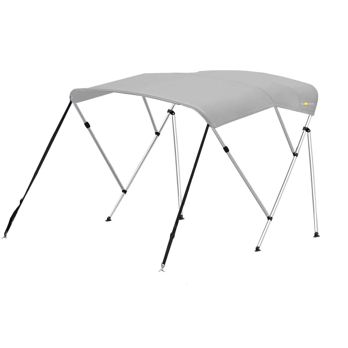 Oceansouth 3 Bow Bimini Top Premium 6ft Length (Gray, Bimini 3 Bow 79