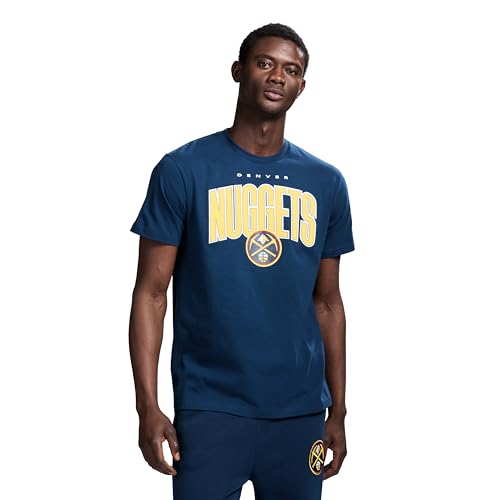 Game 7 x NBA Officially Licensed Mens Graphic Short Sleeve Lightweight Crew Neck Cotton T-Shirt Denver Nuggets M Navy