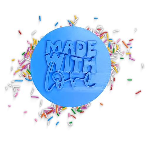 Made with Love Embosser/Stamp for Fondant, Icing, Cupcake, Cake, Cookie, Decoration