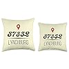 Tennessee Home State - Lynchburg 37352 Zip Code Throw Pillow #2