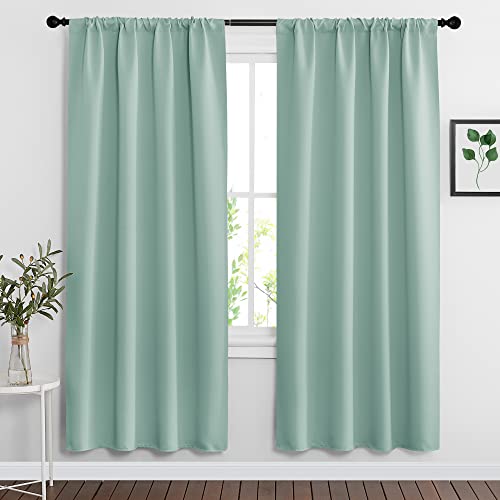 Image of RYB HOME Blackout Curtains for Bedroom Living Room Nursery 72 inches Long