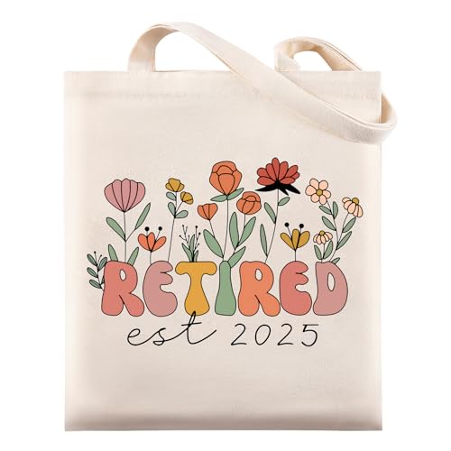 Maciebelle Retirement Gift for Woman, Cool Retirement Gifts for Women, Canvas Tote Bag Best Gifts