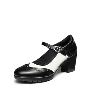 DREAM PAIRS Women’s Oxfords Mary Jane Dress Shoes Heels for Women