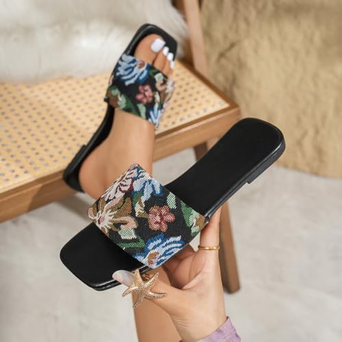 Women’s Summer Slides – Lightweight Anti-Slip Slippers with Fashion Design, Comfortable Indoor Outdoor Slip-On Sandals for House, Travel & Everyday Wear2