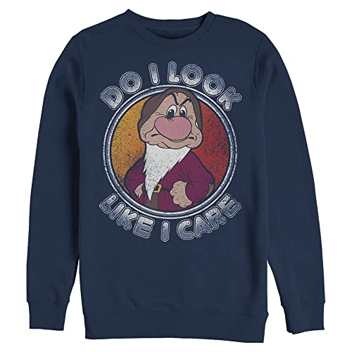 Disney Princess Men's Snow White and the Seven Dwarfs Grumpy Don't Care Sweatshirt
