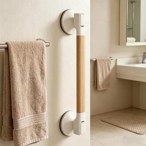 Barre de sécurité de douche à ventouse en ABS robuste 40x8 cm - 8