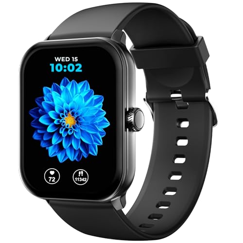 BeatXP Nexus 1.78” Super AMOLED Display Bluetooth Calling Smart Watch, Metal Body, Rotary Crown, 368*448px, 1000 Nits, 60Hz Refresh Rate, 100+ Sports Modes, 24/7 Health Tracking, IP68 (Electric Black) For Rs. 2499 @ 62 %
