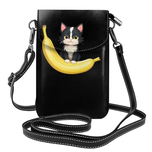Sac téléphone portable chaton sur banane pour vos sorties en ville