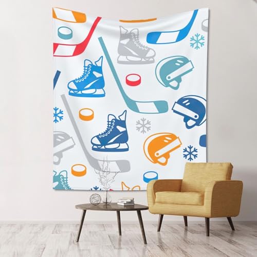 Tapisserie murale hockey légère pour sublimer une chambre d'ado sportive