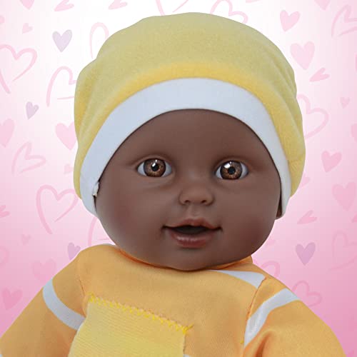 The New York Doll Collection 11 Inch Soft Body Doll In Gift Box - Award Winner & Toy 11'' Baby Doll (Yellow African American) #TOP5