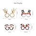 TAZEMAT 12 pcs Gafas Decorativas Navideñas Gafas Divertidas de Dibujos Animados Papá...