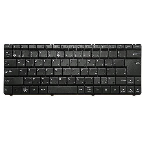 fqparts Teclado portátil para For ASUS X456 X456UA X456UB X456UF X456UJ X456UQ X456UR X456UV Negro JP Edición Japonesa