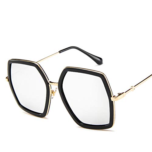 Preisvergleich Produktbild HONGYAN Übergroße Quadratische Sonnenbrille Damen Sonnenbrille Mode Big Frame Sonnenbrille Uv400