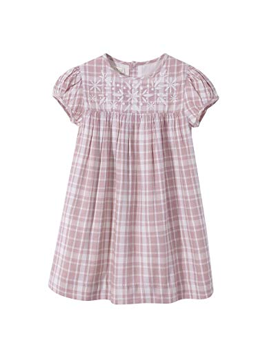 Gocco Girl's Vestido Bordado Dress, Pink (Rosa Viejo S03vvtca203pw), 4 Years (Size: T 4-5)