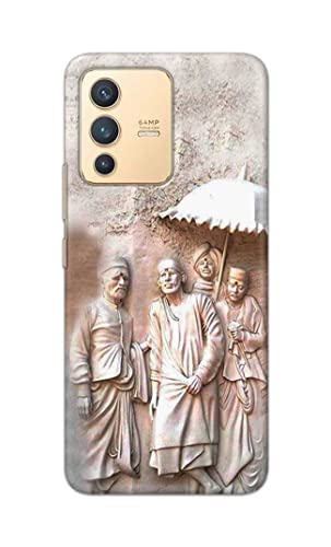 Image of Printed Hard Back Cover Case for Vivo V23 5G Back Cover (Sai Baba) -1803