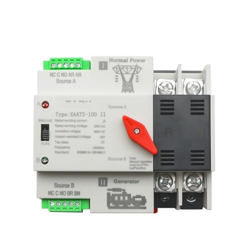 Inverseur de source automatique ATS 2P 100A 110V pour système solaire photovoltaïque