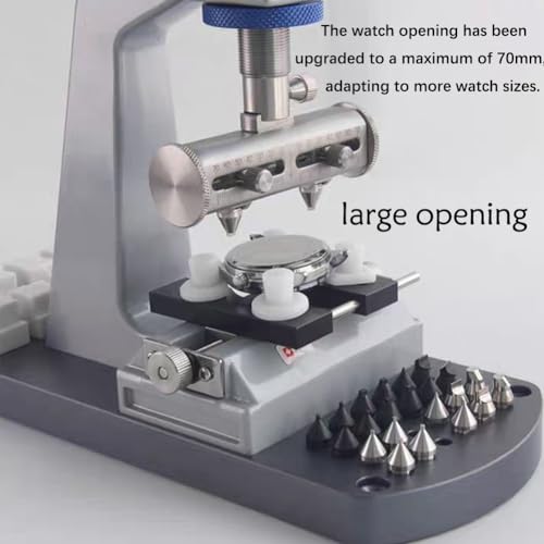 Smart Home, Werkzeug zum Öffnen von Uhrengehäuseböden mit Schraubverschluss, maximale Öffnungsweite 7 cm, professionelles Tisch-Reparaturset für Uhren (Sch