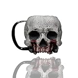 Skull Cup, Gothic Creepy Realistic Skull Mug - Halloween Home Decoration, Holiday and Birthday Gift...