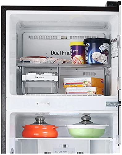 Image of LG 284 L 2 Star Inverter Frost-Free Double Door Refrigerator (GL-T302RPZY, Shiny Steel)