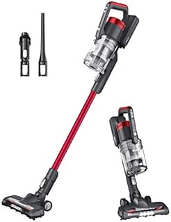Eureka RapidClean Pro Lightweight Cordless Vacuum Cleaner, Convenient Stick and Handheld Vac, Red,Black