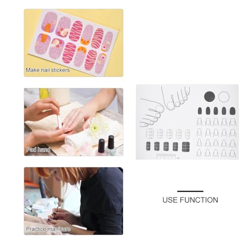 Acrylic Nail Training Mat Silicone Pad 28x21cm miniatura 7