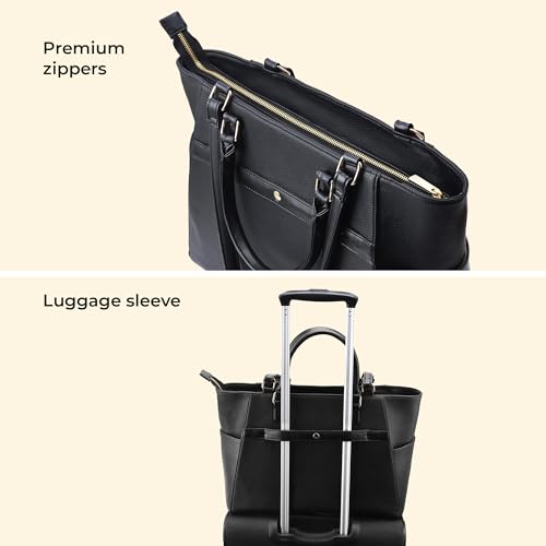 Image of Symbol Premium Women's Tote Hand Bag crafted from Imported PU | Stylish | Office Use - 15 inch Laptop