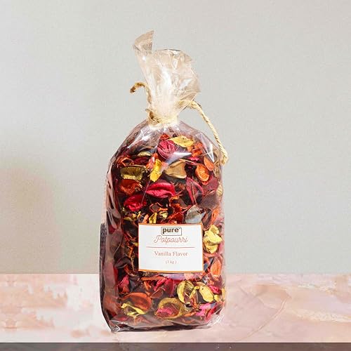 Image of Decorative Vanilla Scented Dried Flowers Home Fragrance Sachet of Petal Potpourri Bags (Mix, 1kg)