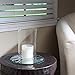 SUNWO Borosilicate Glass Candle Holder, Clear Glass Chimney, Hurricane Candle Holder - Diameter 3.5