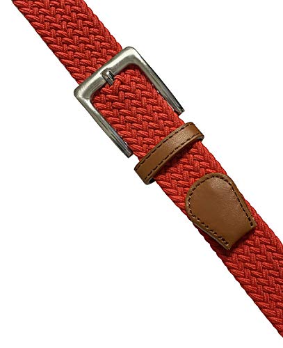 Belts.com Women's Stretch Belt Braided Elastic Canvas Leather Golf Belt 1-3/8" Wide2